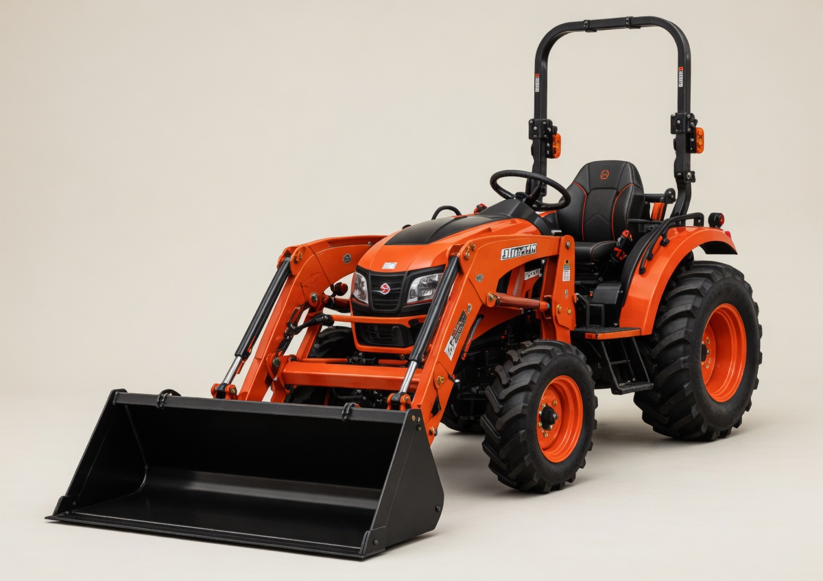 KIOTI compact tractor with front loader